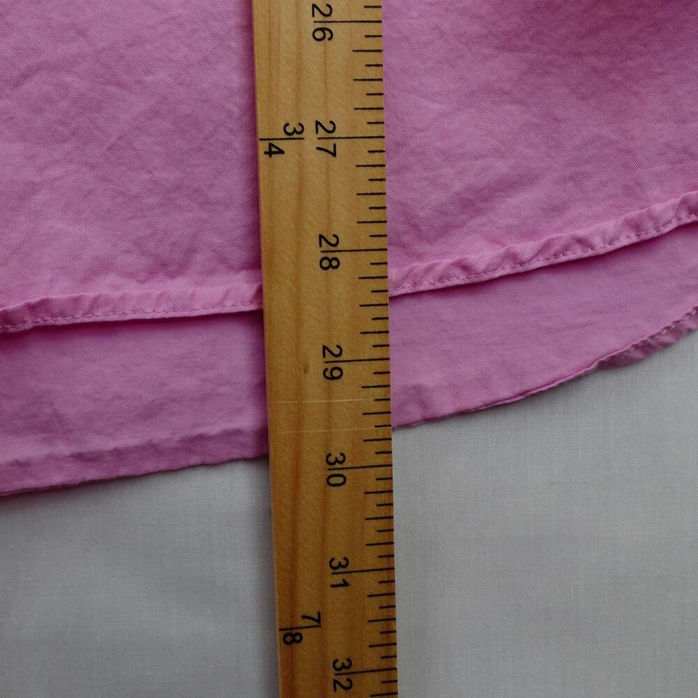 Old Navy The Boyfriend Shirt Women's Large Pink Long Sleeve Button Up Preppy - Picture 5 of 13